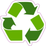 Green Arrows Recycling Symbol Sticker