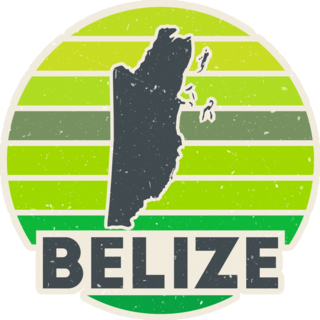 Green Belize Logo Sticker