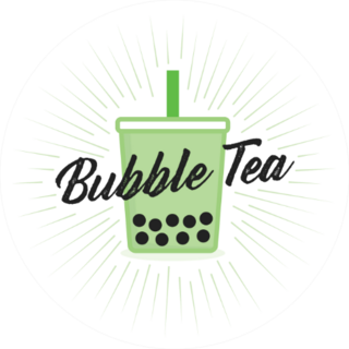 Green Bubble Tea Tapioca Boba Sticker