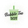 Green Bubble Tea Tapioca Boba Sticker