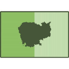 Green Cambodia Concept Sticker