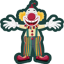 Green Clown Circus Sticker
