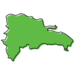 Green Dominican Republic Sticker