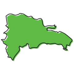 Green Dominican Republic Sticker
