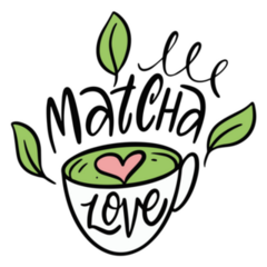 Green Drink Matcha Love Sticker
