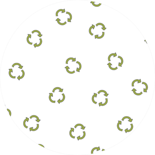 Green Eco Recycle Pattern Sticker