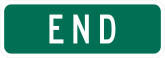 Green End Sticker