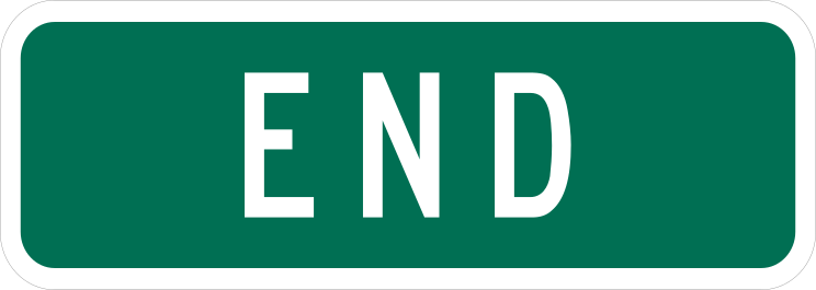 Green End Sticker