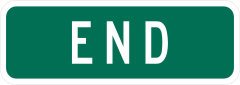 Green End Sticker