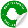 Green Ethiopia Made Sticker