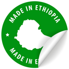 Green Ethiopia Made Sticker