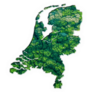 Green Forest Map Of Netherlands Sticker