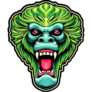 Green Gorilla Sticker