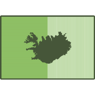 Green Iceland Sticker