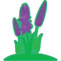Green Lavender Sticker