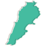 Green Lebanon Map Sticker