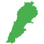 Green Lebanon Map Sticker