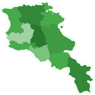Green Map Of Armenia Sticker