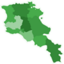 Green Map Of Armenia Sticker