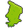 Green Pixel Chad Map Sticker