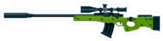 Green Sniper Rifle Sticker