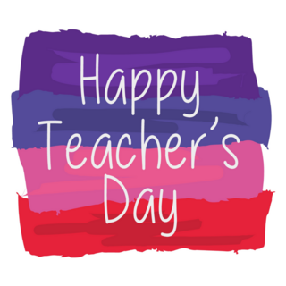 Greeting Card Happy Teachers Day Sticker