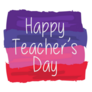 Greeting Card Happy Teachers Day Sticker