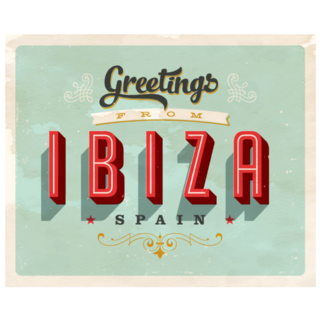 Greeting Card - Ibiza, Spain Green Sticker