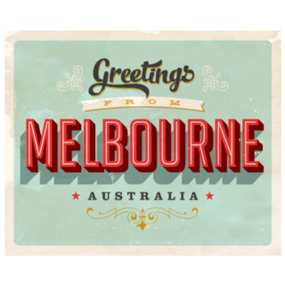 Greeting Card - Melbourne, Australia Sticker