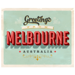 Greeting Card - Melbourne, Australia Sticker