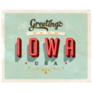 Greeting Card Welcome To Iowa Sticker