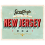 Greeting Card Welcome To New Jersey Sticker