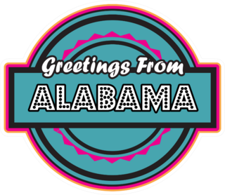 Greetings From Alabama Sticker
