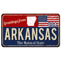 Greetings From Arkansas Vintage Rusty Sticker