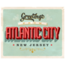 Greetings From Atlantic City New Jersey Sticker
