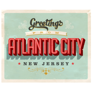 Greetings From Atlantic City New Jersey Sticker