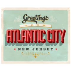 Greetings From Atlantic City New Jersey Sticker