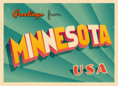 Greetings From Minnesota Sticker
