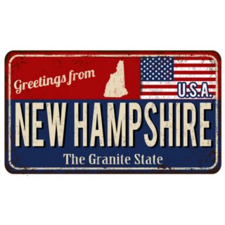 Greetings From New Hampshire Vintage Sticker