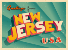 Greetings From New Jersey Sticker