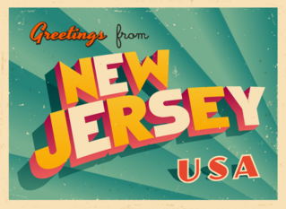 Greetings From New Jersey Sticker
