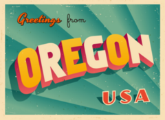 Greetings From Oregon Sticker