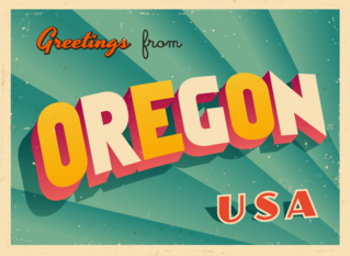 Greetings From Oregon Sticker