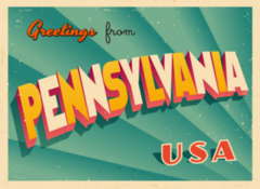 Greetings From Pennsylvania Sticker