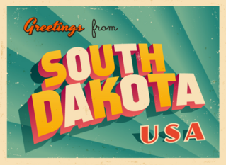 Greetings From South Dakota Sticker