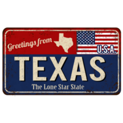 Greetings From Texas Vintage Lone Star State Sticker
