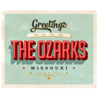Greetings From The Ozarks Missouri Sticker 