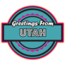 Greetings From Utah, Usa Sticker