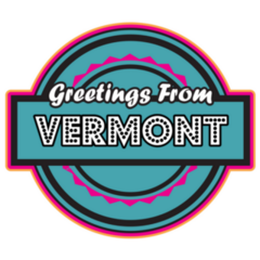 Greetings From Vermont, Usa, America Sticker