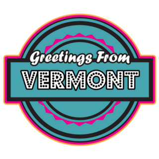 Greetings From Vermont, Usa, America Sticker